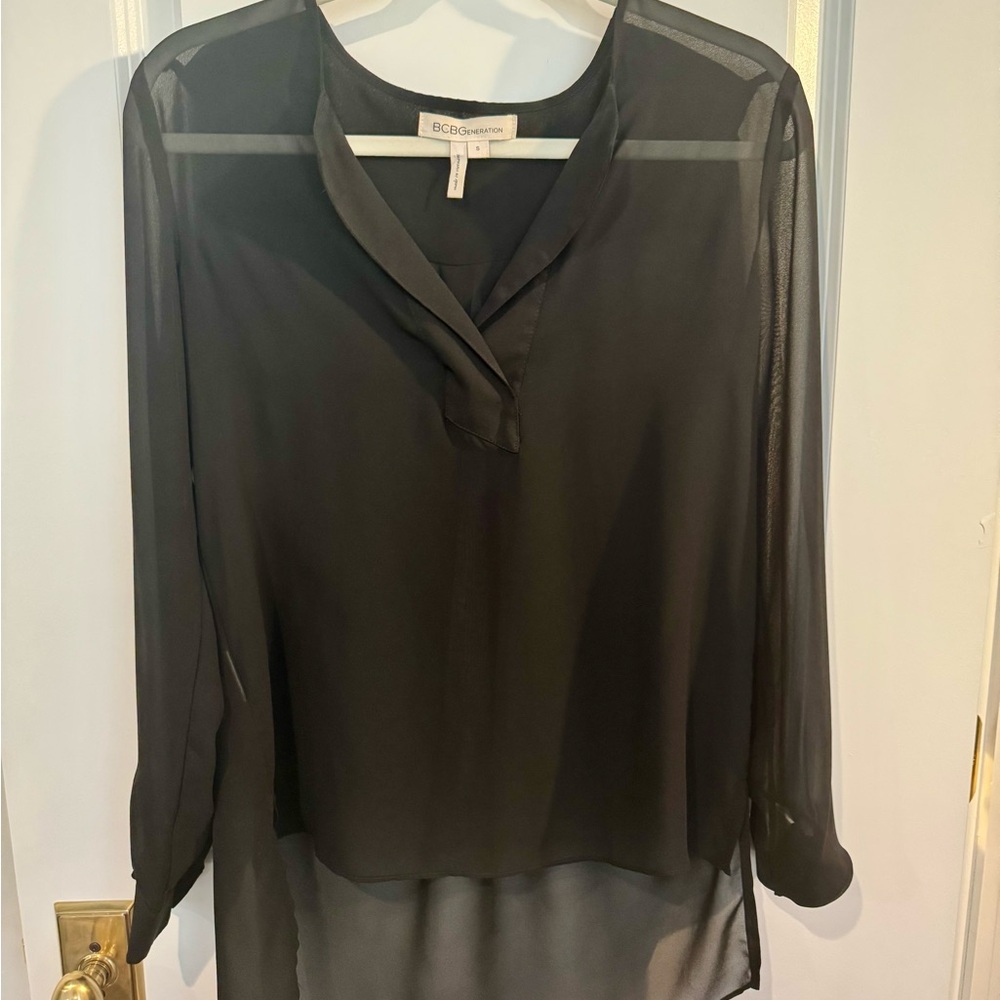BCBGeneration Elegant Black Blouse - image 2